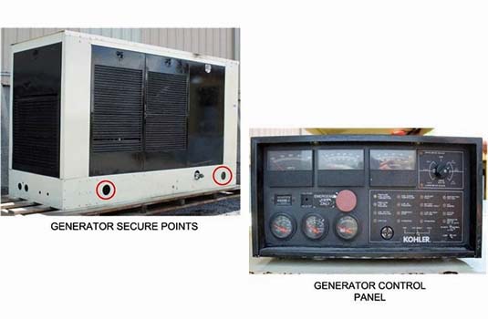 Generator Must be Protected and Secured for Transport
